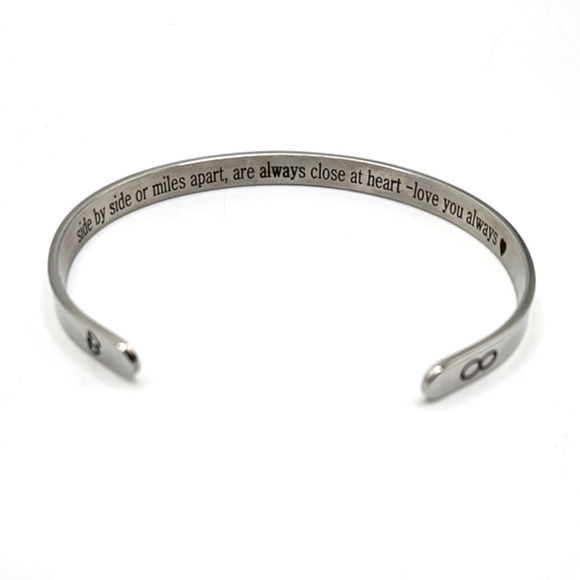 🆓️ FREE ADD ON Couple Girlfriend Friend Bracelet Silver Steel Infinity - Picture 1 of 5